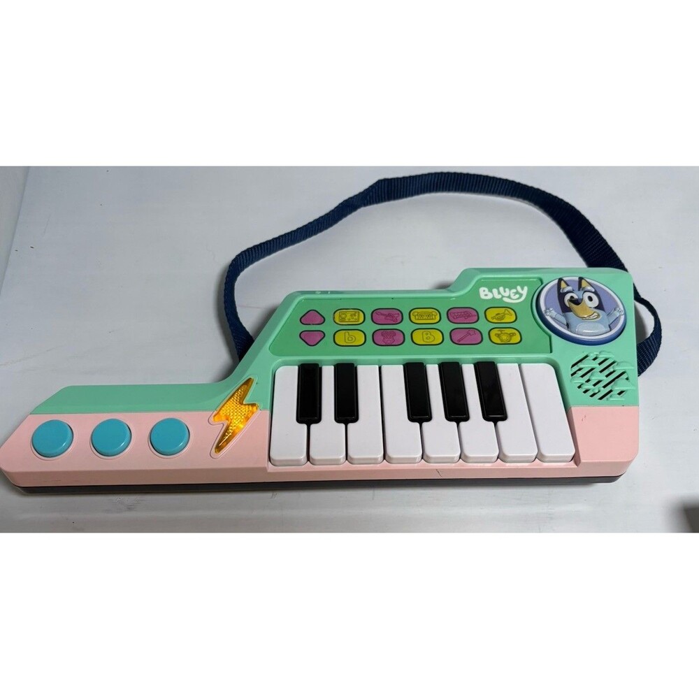 Bluey Keytar Musical Instrument Toy for Kids with Melodies and Sound Effects